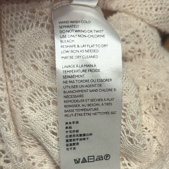 Free People Coffee In The Morning Tunic Sweater Top in Chamoix Cream, Size XS - Picture 10 of 11